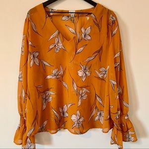 A New Day Floral Print Top